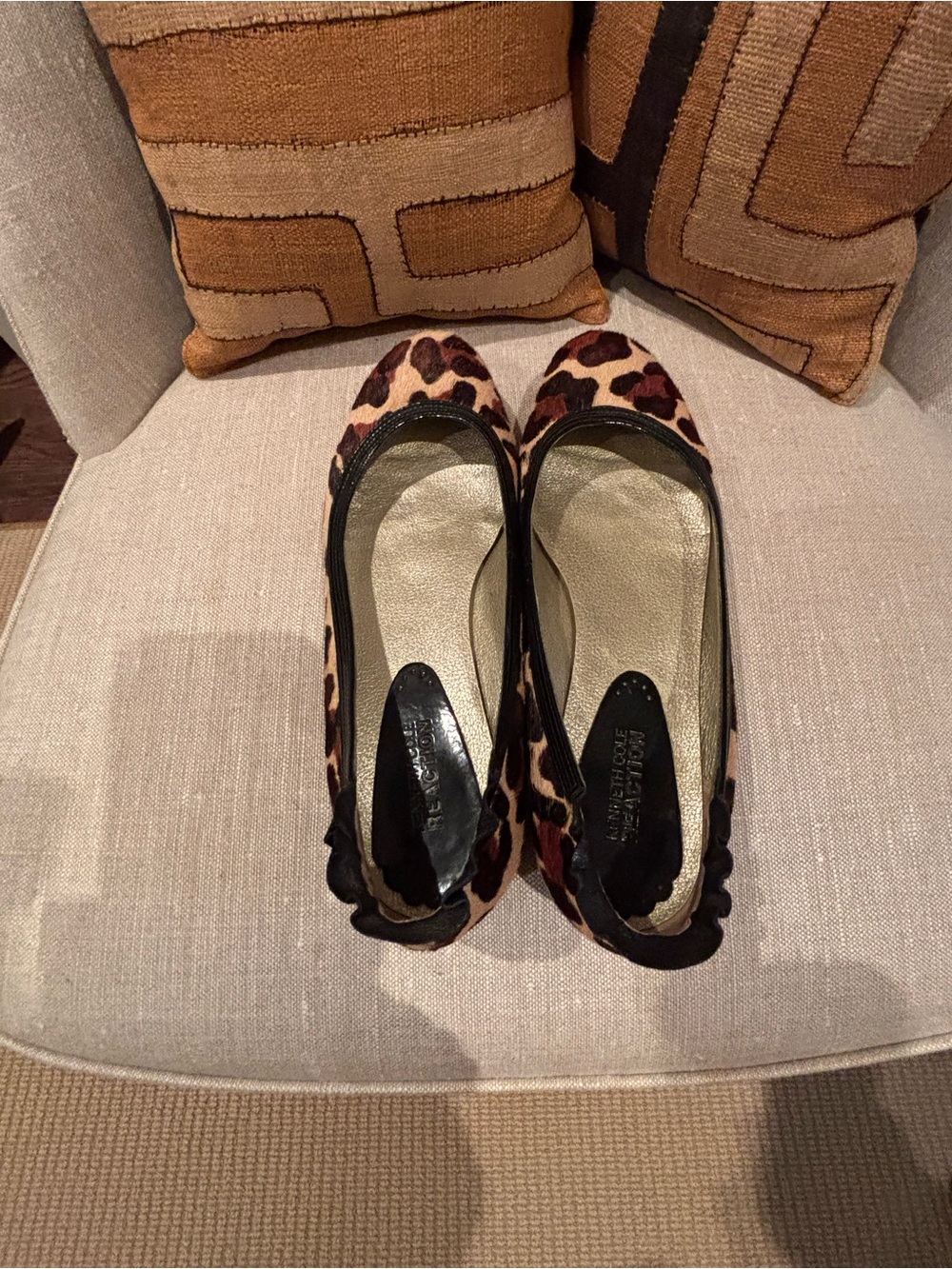 Kenneth Cole Leopard Print Women's Ballet Flats